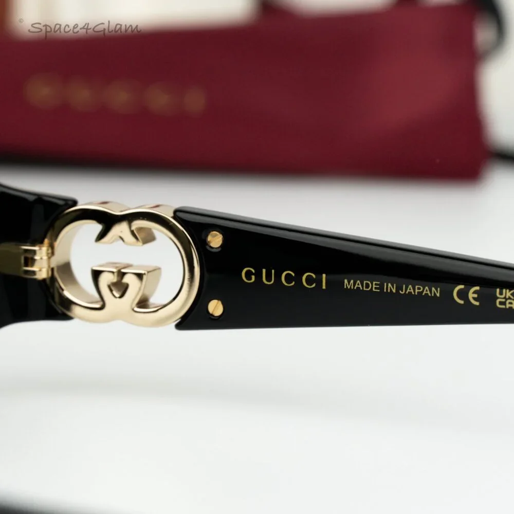 Gucci Men Sunglasses Black Grey Oval GG1660S 001 BRAND NEW